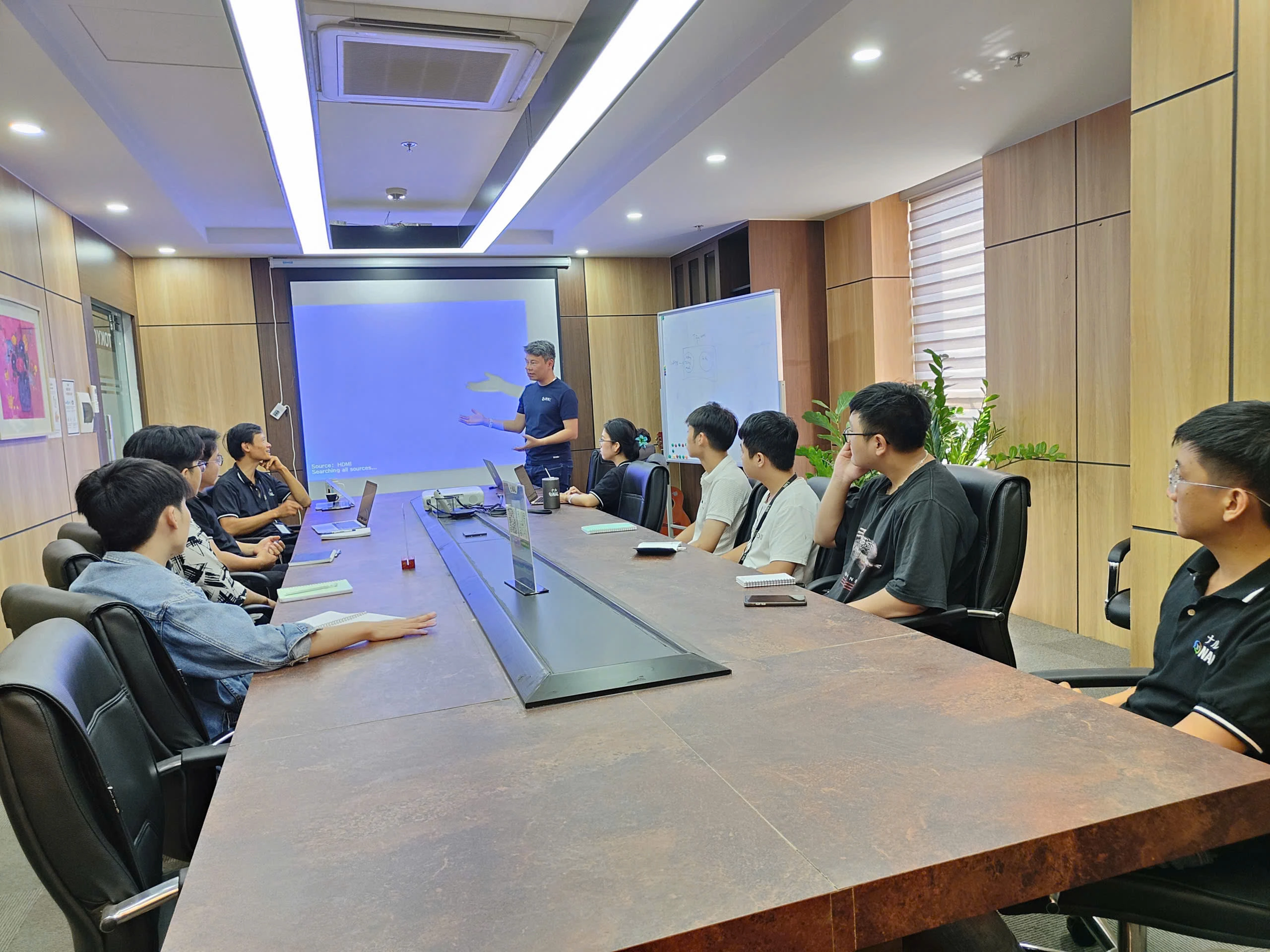 Developer working on code