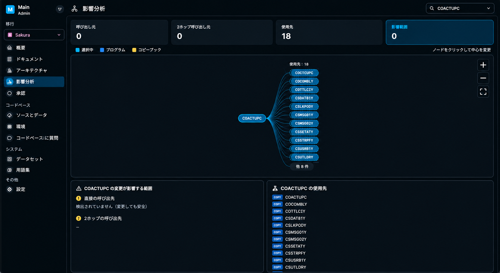 改修影響分析でリスクを最小化